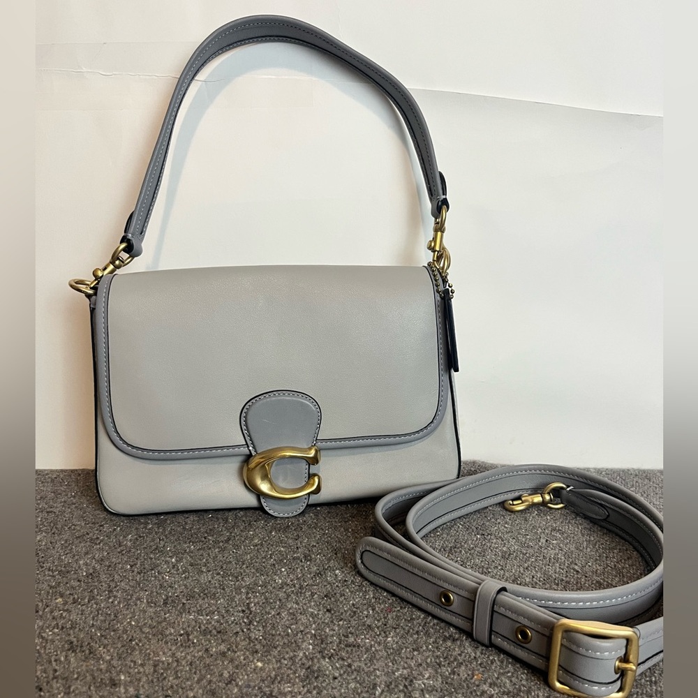 COACH soft tabby colorblock in grey